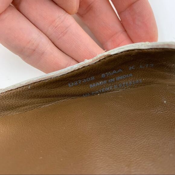 Cole Haan Air White Cream Leather Peep Open Toe Size 8.5AA - Picture 8 of 9